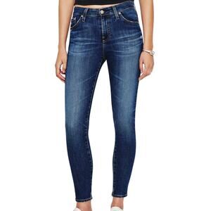 AG Adriano Goldschmied NWT Farrah Skinny Ankle High Rise Jeans Size 25 Blue